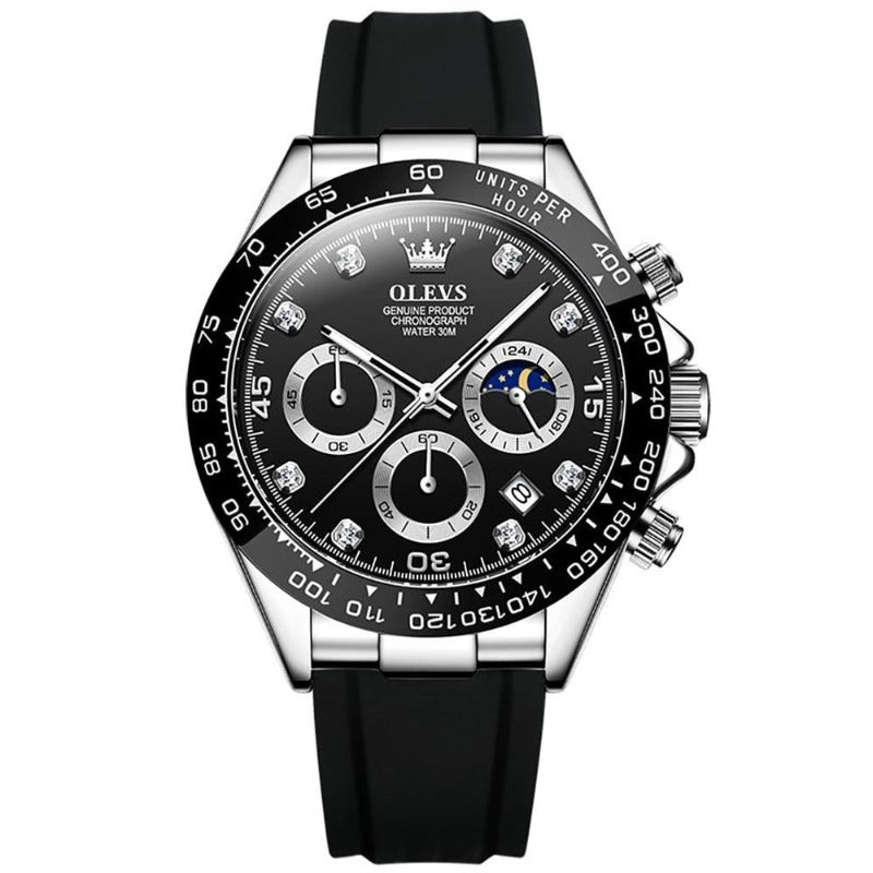 Elegante Herren Armbanduhr Edelstahl