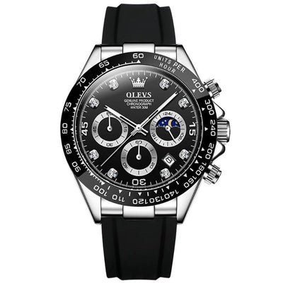 Elegante Herren Armbanduhr Edelstahl