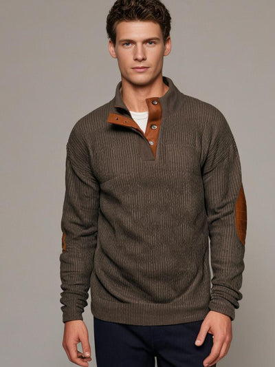 Herren Strick-Pullover in Rippenmuster | Klassisch