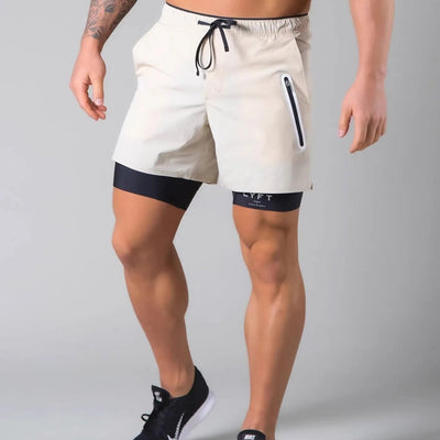 2-in-1 Sport- und Trainingsshorts Herren