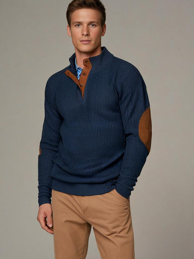 Herren Strick-Pullover in Rippenmuster | Klassisch