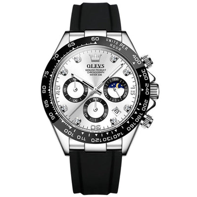 Elegante Herren Armbanduhr Edelstahl