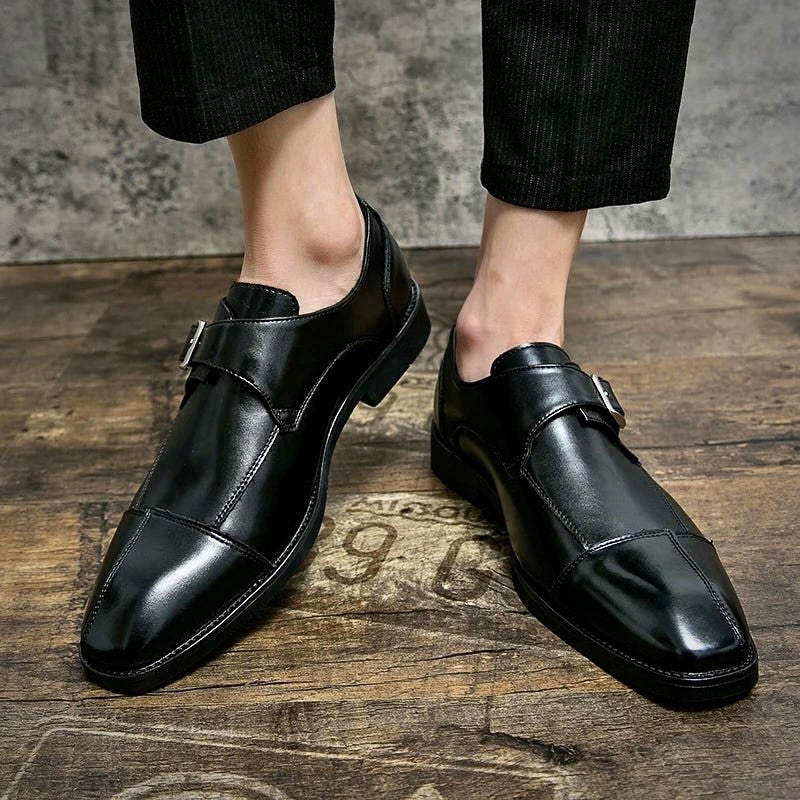 Elegante Herren Monk Strap Schnallenschuhe