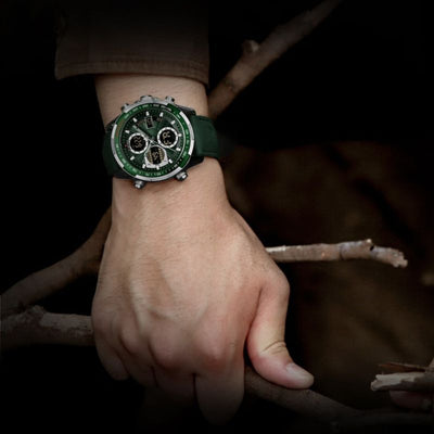 Elegante Herren Armbanduhr Marine