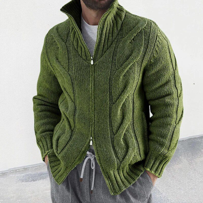 Premium gestrickter Herren Cardigan - elegant und warm