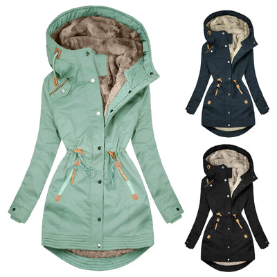 Kuschelige & Wetterfeste Damen Parkajacke