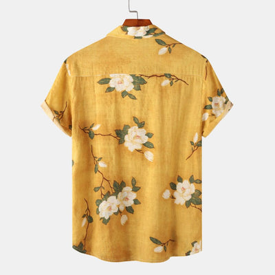 Luftiges Blumen Herren Freizeithemd