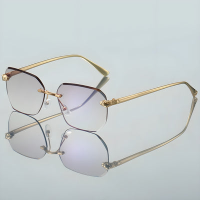 Rahmenlose Herren Sonnenbrille