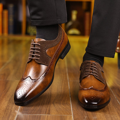 Elegante Herren Leder Business Schuhe