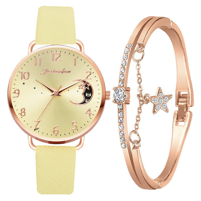Elegante Damen Armbanduhr Set mit Armbändern