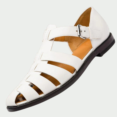 Elegante Leder Herren Sandale