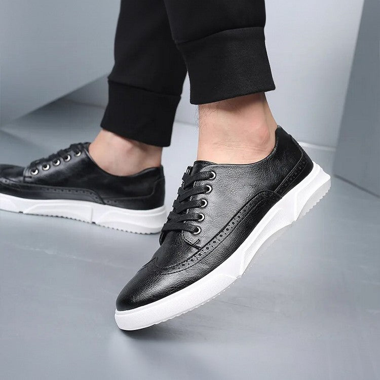 Elegante Herren Leder-Sneaker für Smart-Casual Anlässe