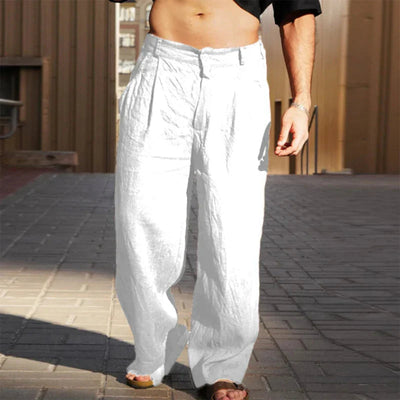 Weite Leichte Herren Leinenhose