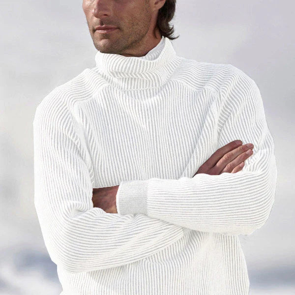 Eleganter Herren Kaschmir-Rollkragenpullover