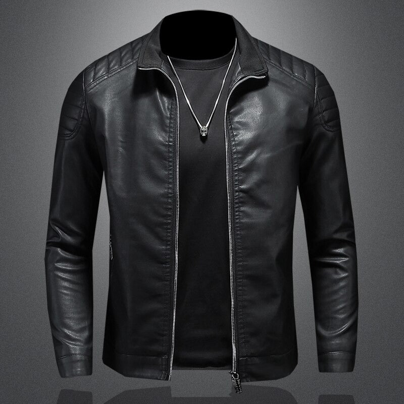 Stylische Herren Premium Lederjacke