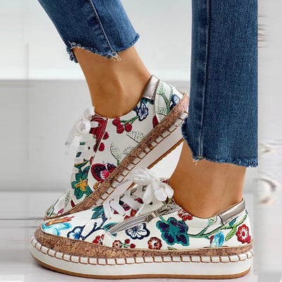 Blumen Vulkanisierte Schuhe für Damen