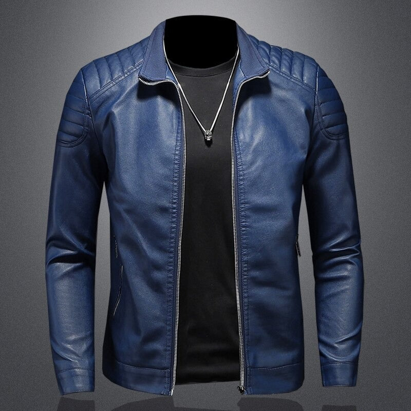 Stylische Herren Premium Lederjacke